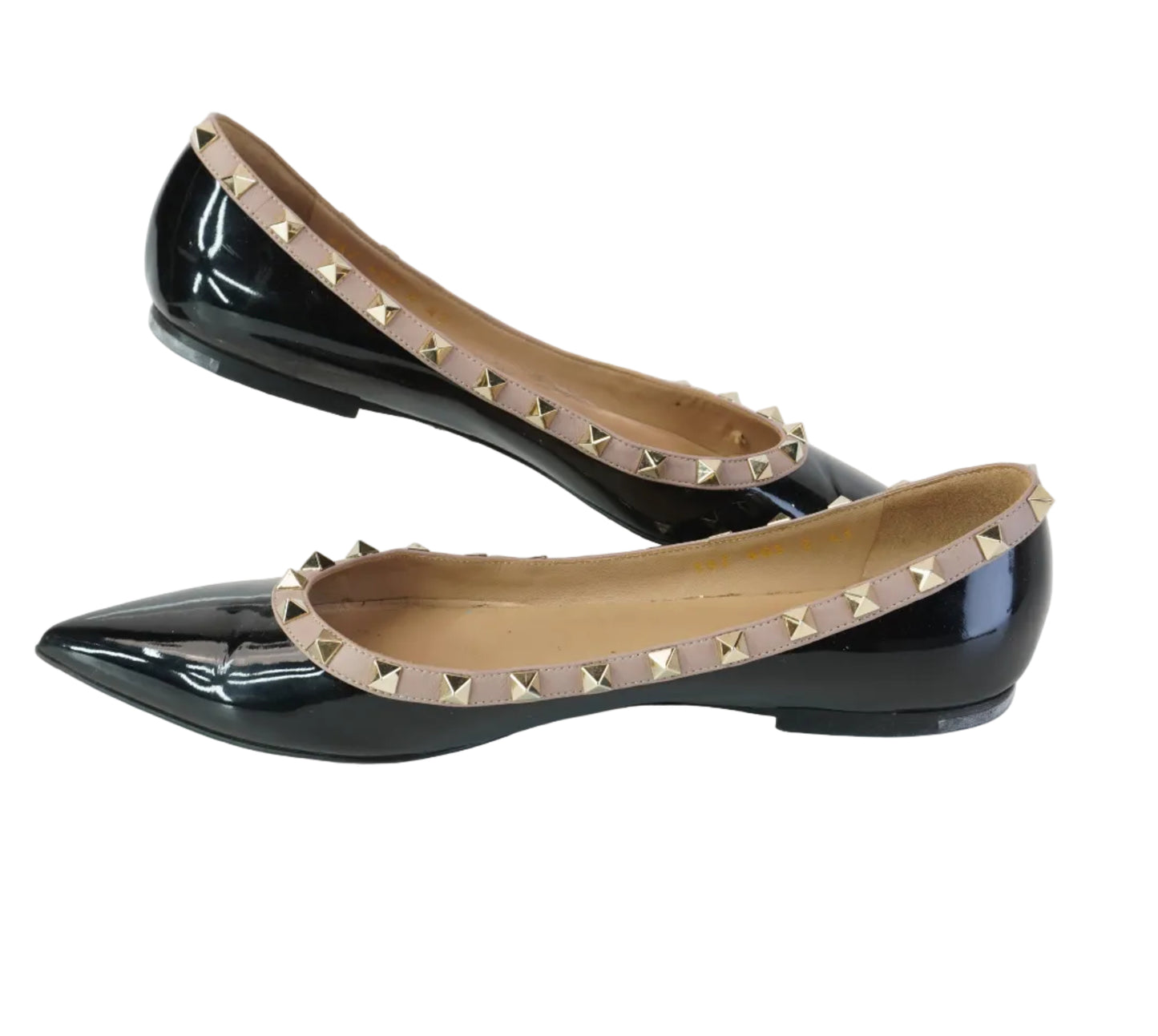 Valentino Black Flat Shoes Size 41