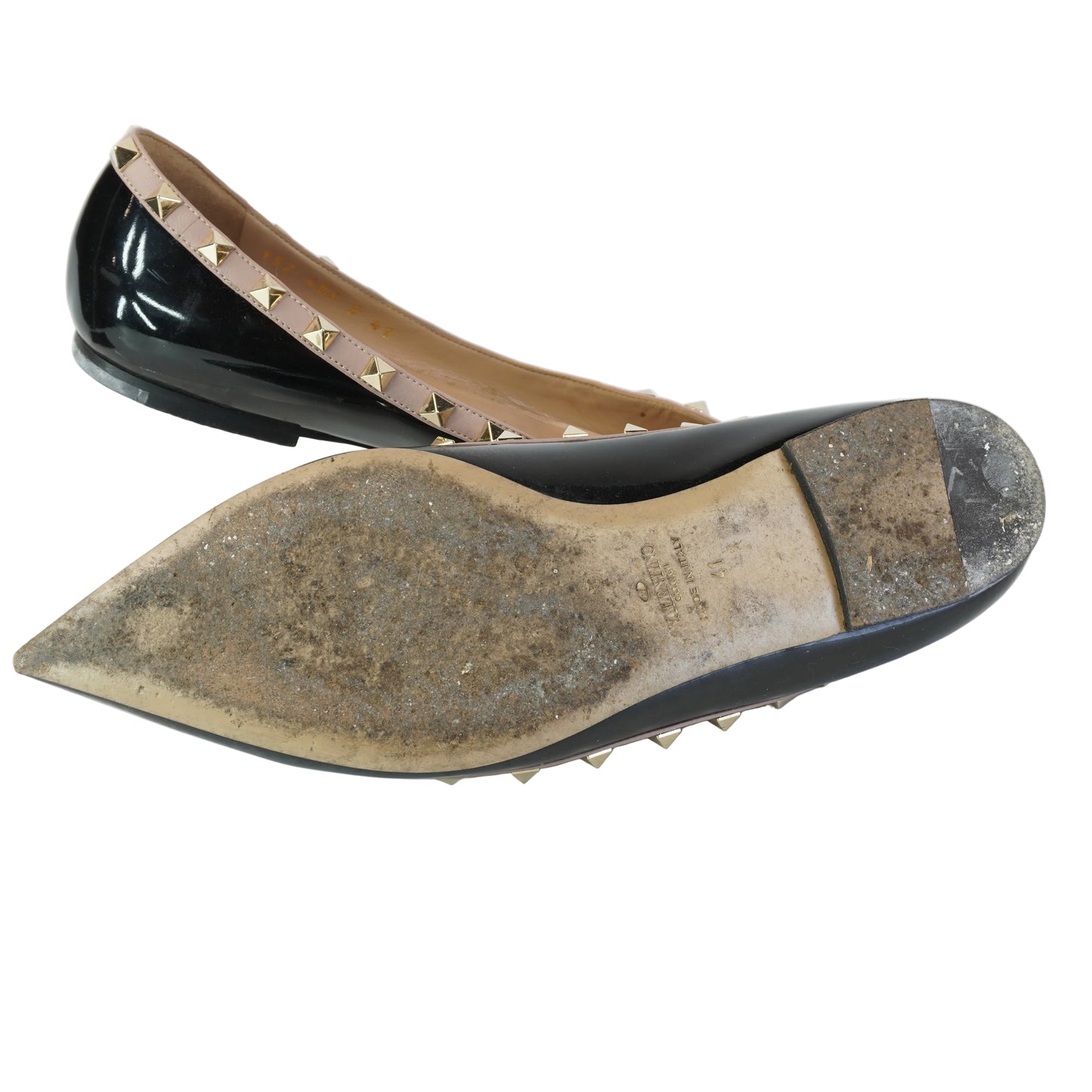 Valentino Black Flat Shoes Size 41