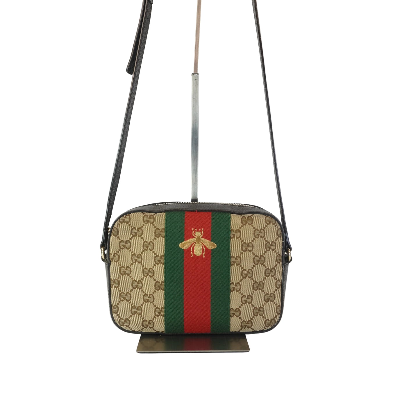 Gucci Webby Bee Camera Bag Small GHW