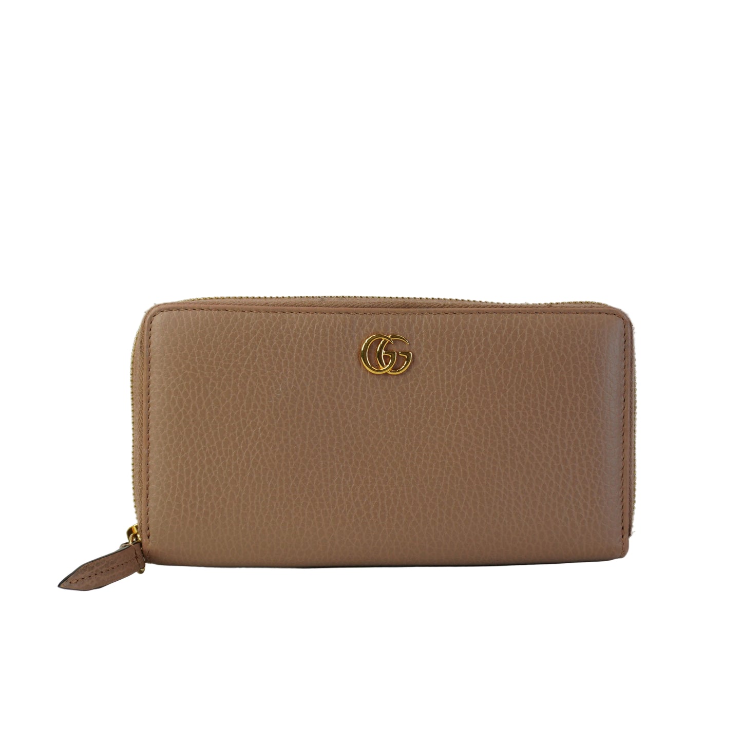 Gucci Bamboo Tassel  Zip Around Wallet Nude PinkGHW