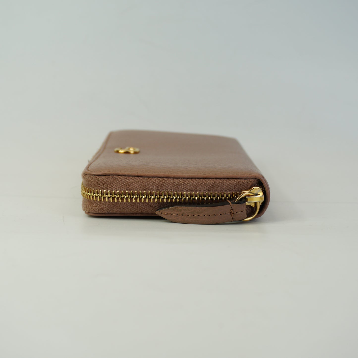 Gucci Bamboo Tassel  Zip Around Wallet Nude PinkGHW