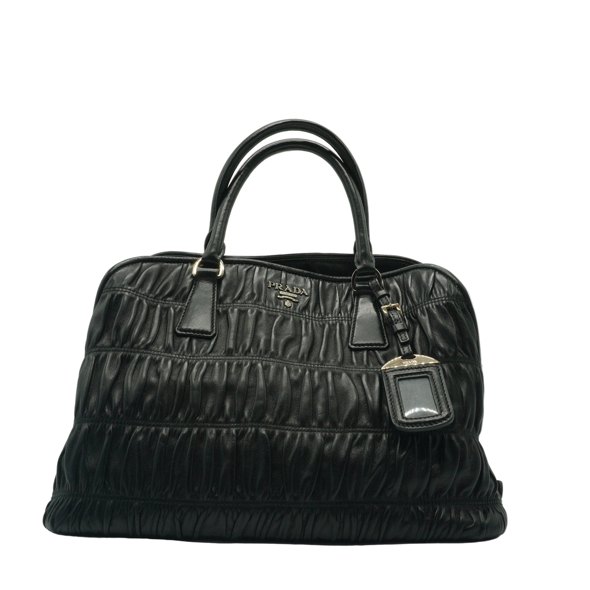 Prada Nappa Gaufre Medium Black SHW