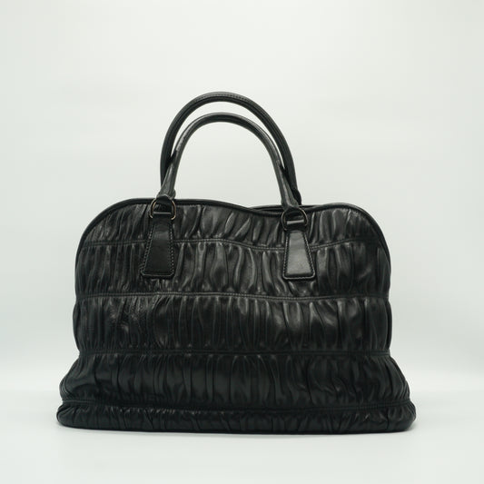 Prada Nappa Gaufre Medium Black SHW