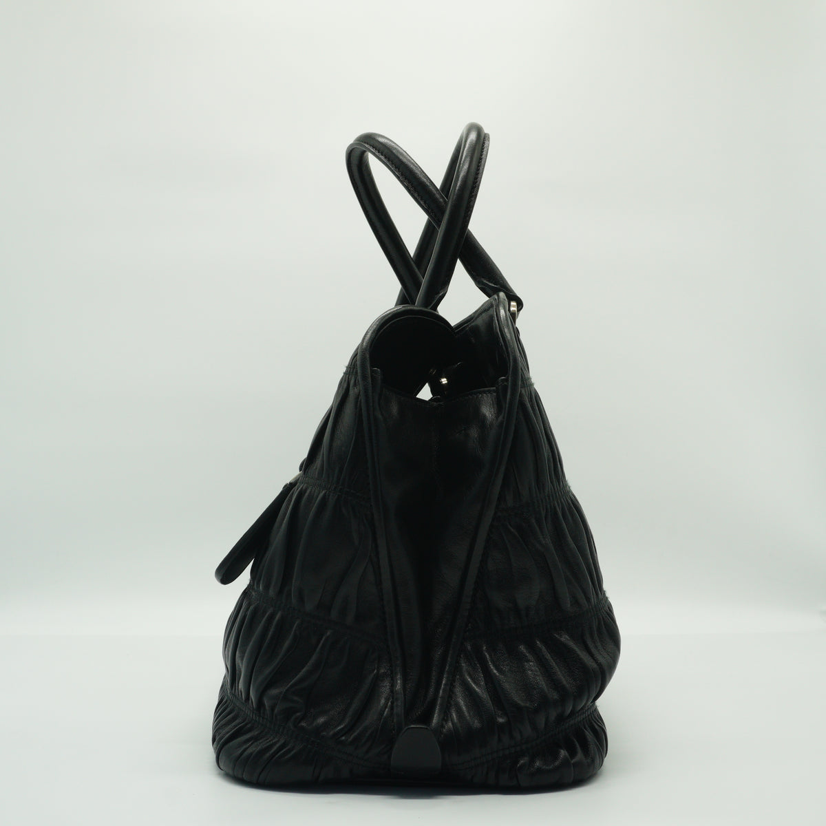 Prada Nappa Gaufre Medium Black SHW
