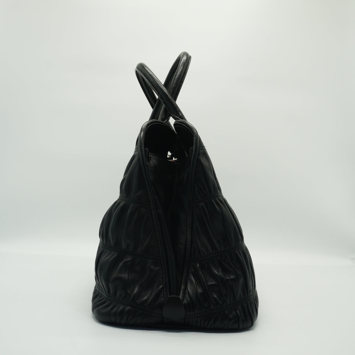 Prada Nappa Gaufre Medium Black SHW