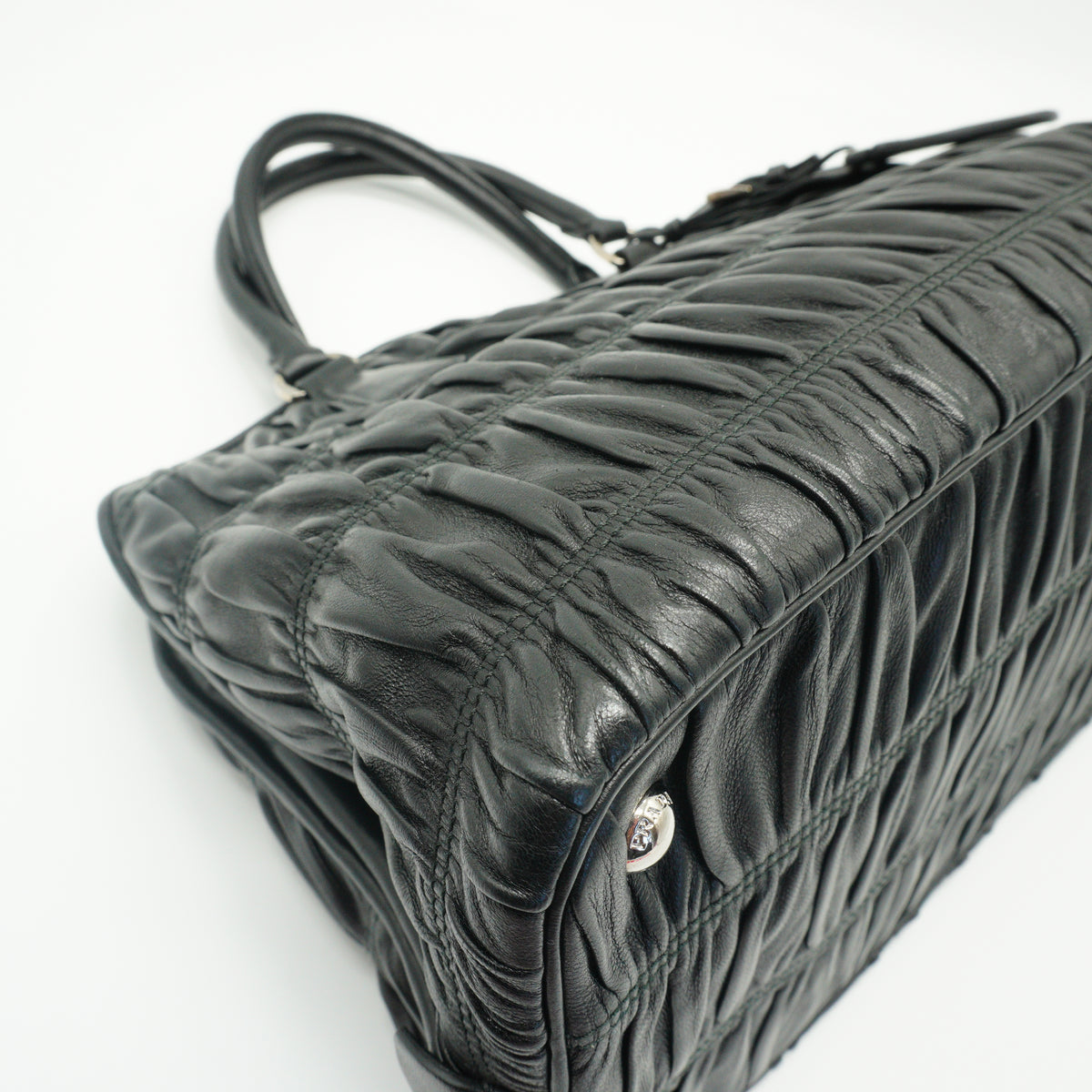 Prada Nappa Gaufre Medium Black SHW