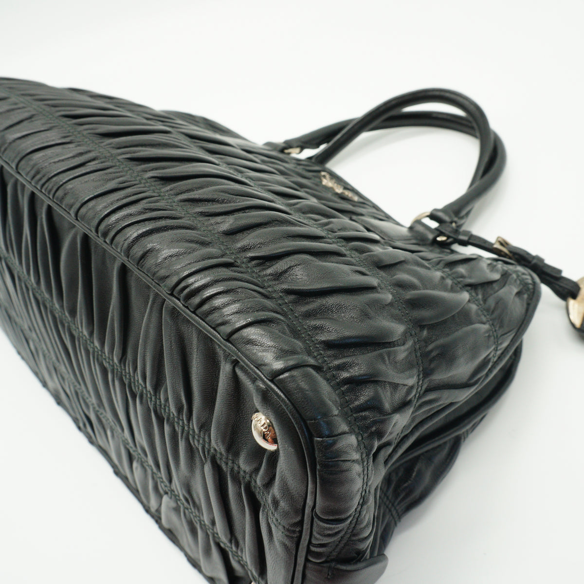Prada Nappa Gaufre Medium Black SHW