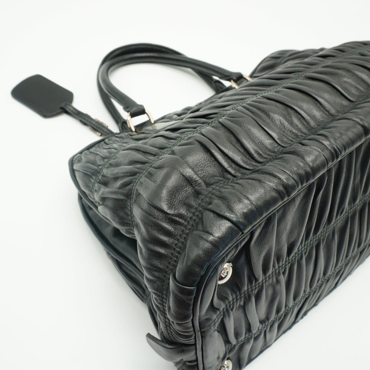 Prada Nappa Gaufre Medium Black SHW