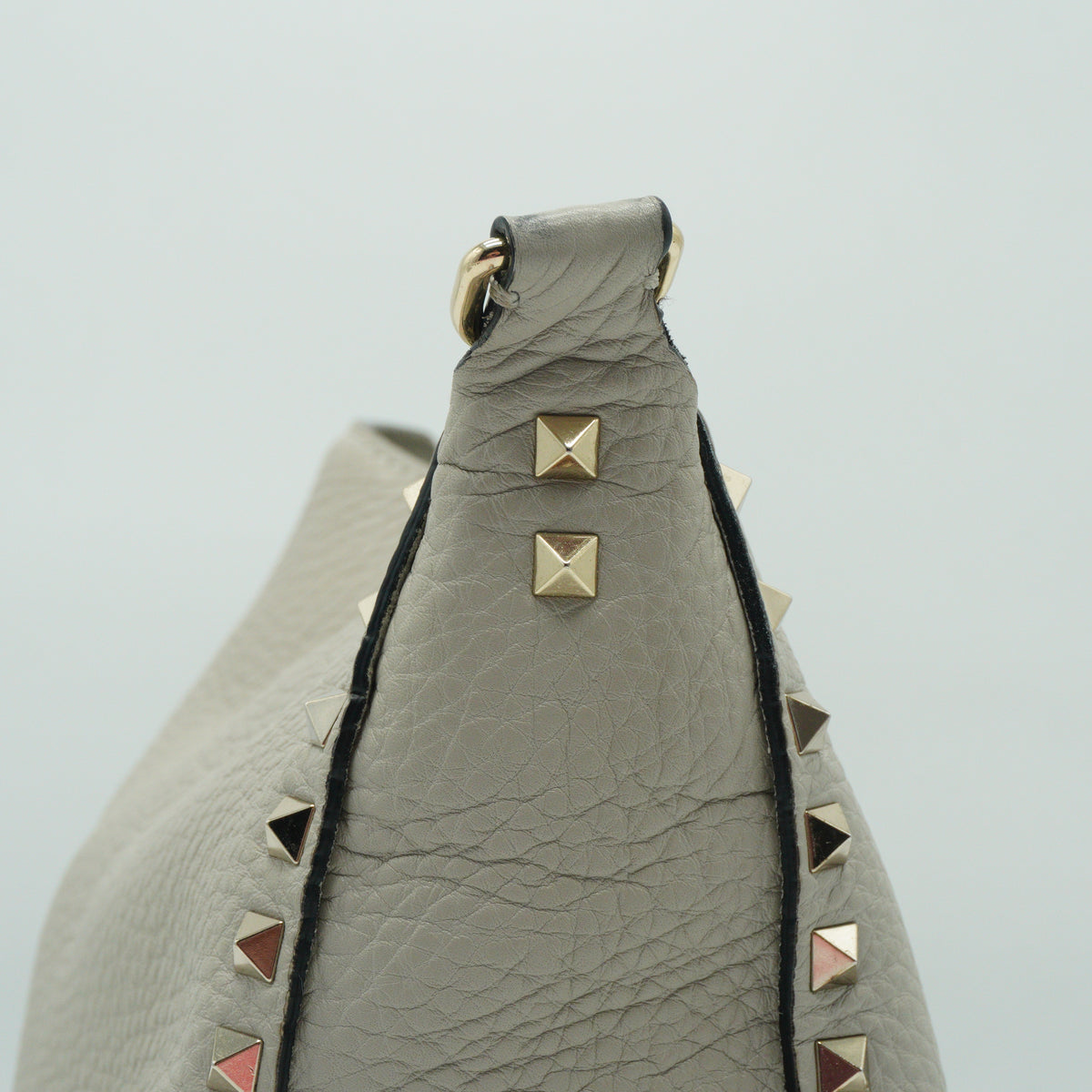 Valentino	Rockstud Small Hobo Bag Off White GHW