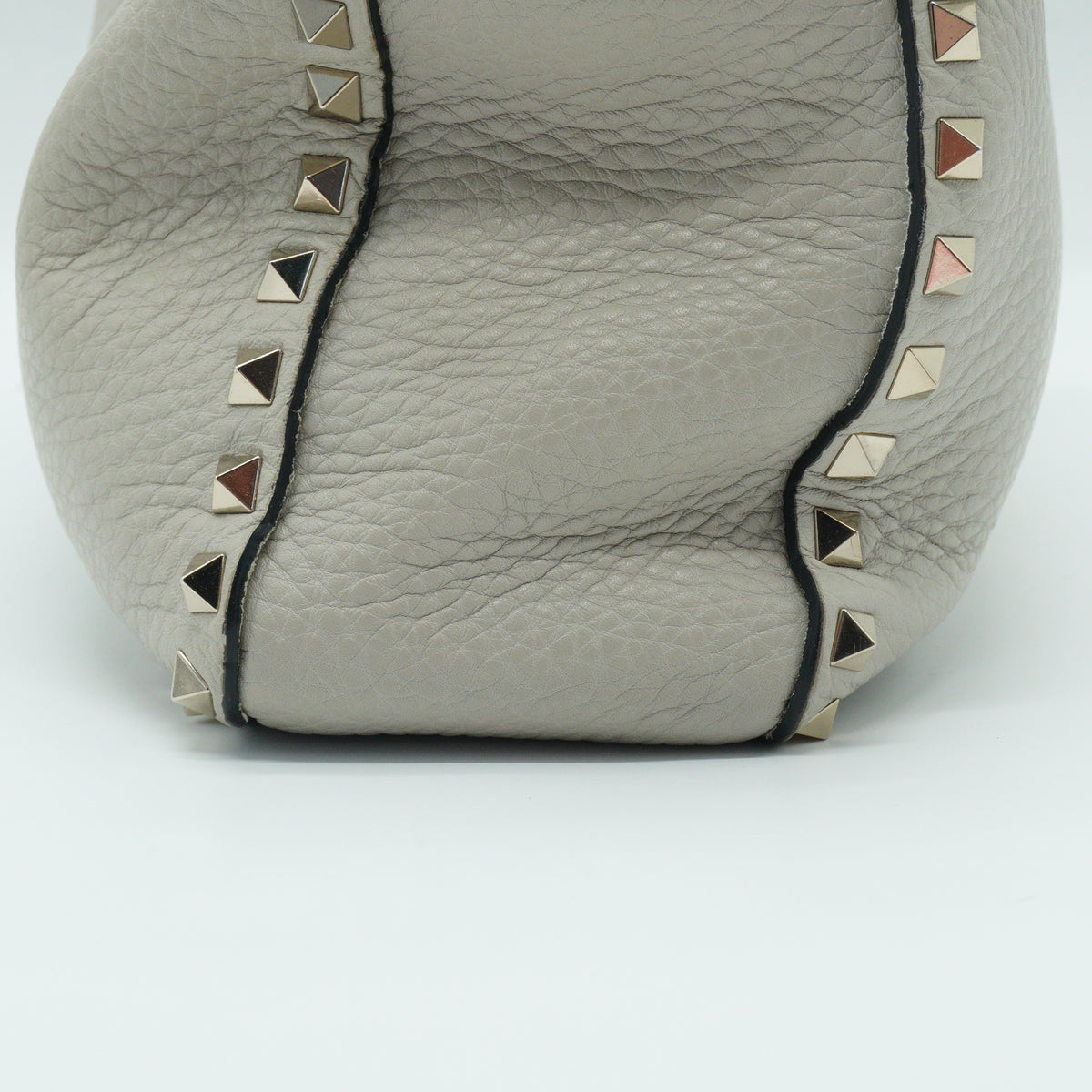 Valentino	Rockstud Small Hobo Bag Off White GHW