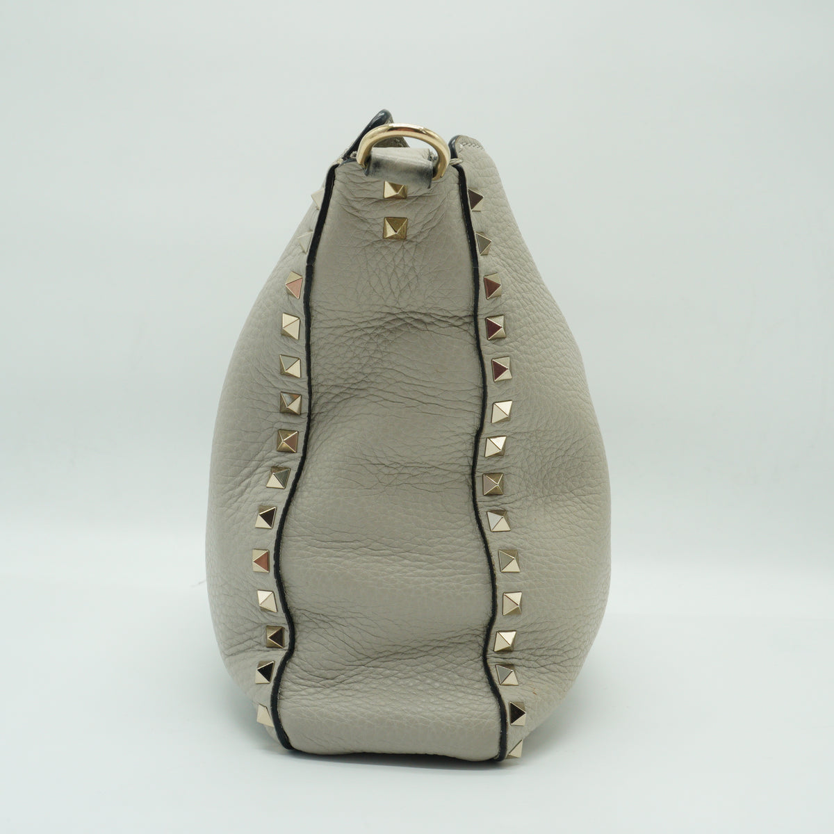Valentino	Rockstud Small Hobo Bag Off White GHW
