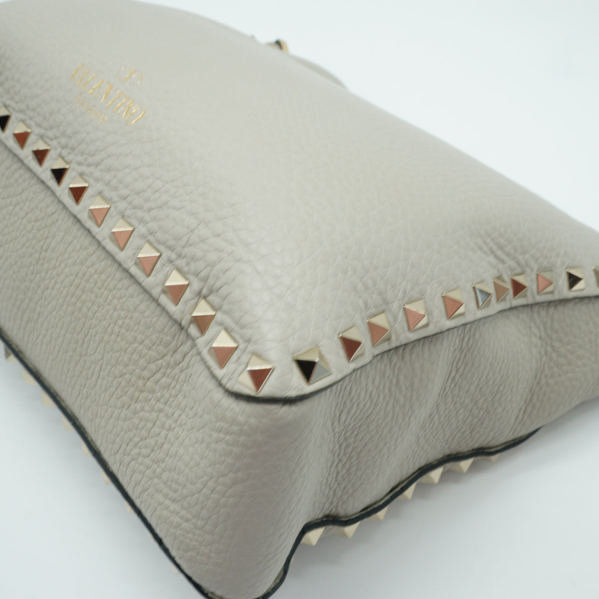 Valentino	Rockstud Small Hobo Bag Off White GHW