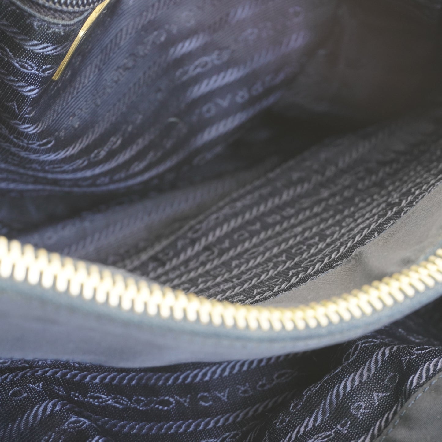 Prada Tessuto Nylon Chain Shoulder Bag