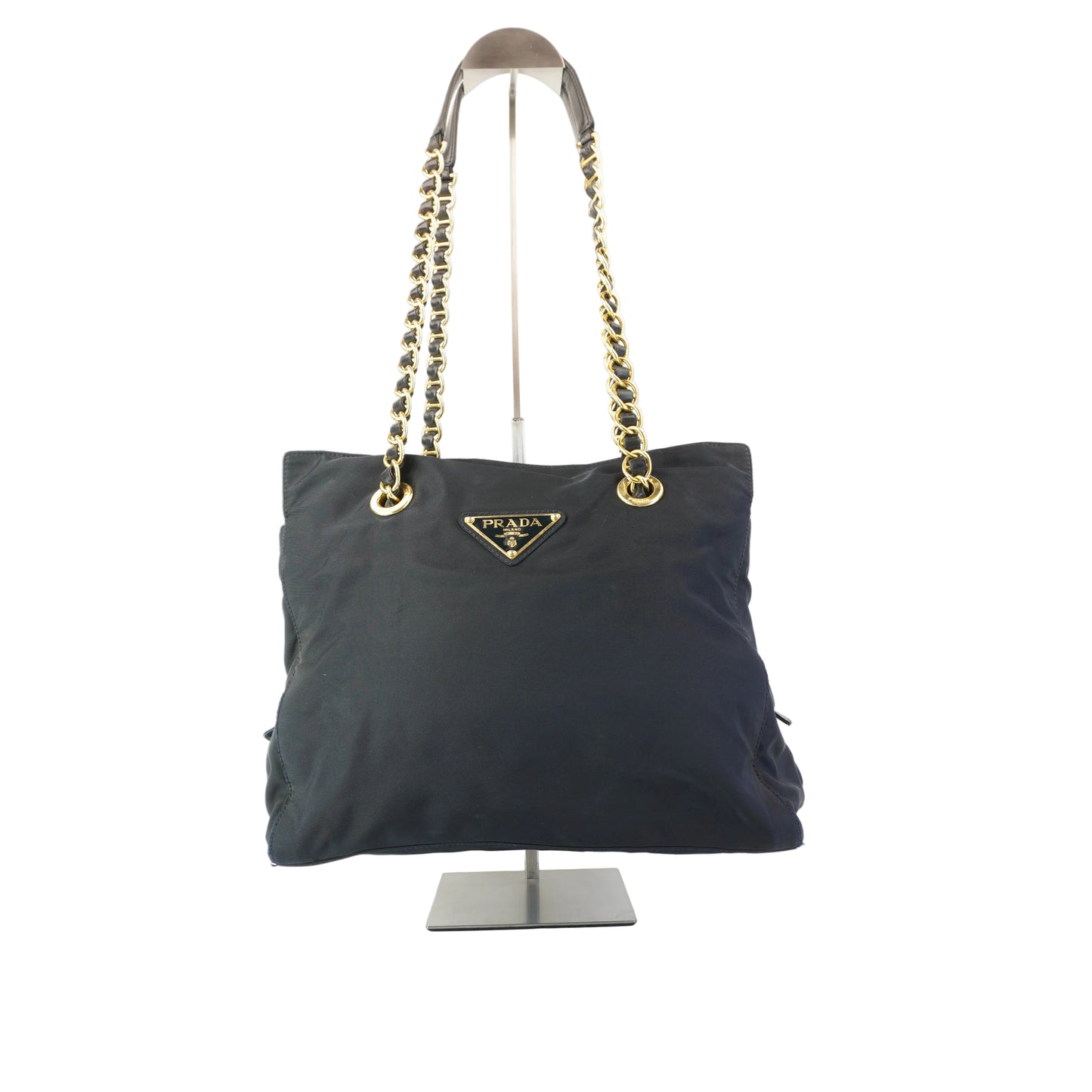 Prada Tessuto Nylon Chain Shoulder Bag