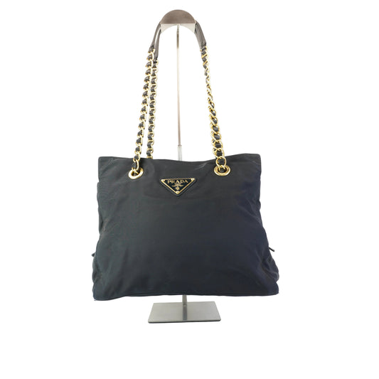 Prada Tessuto Nylon Chain Shoulder Bag