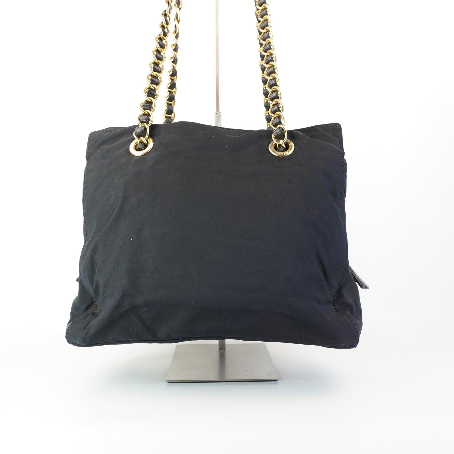 Prada Tessuto Nylon Chain Shoulder Bag