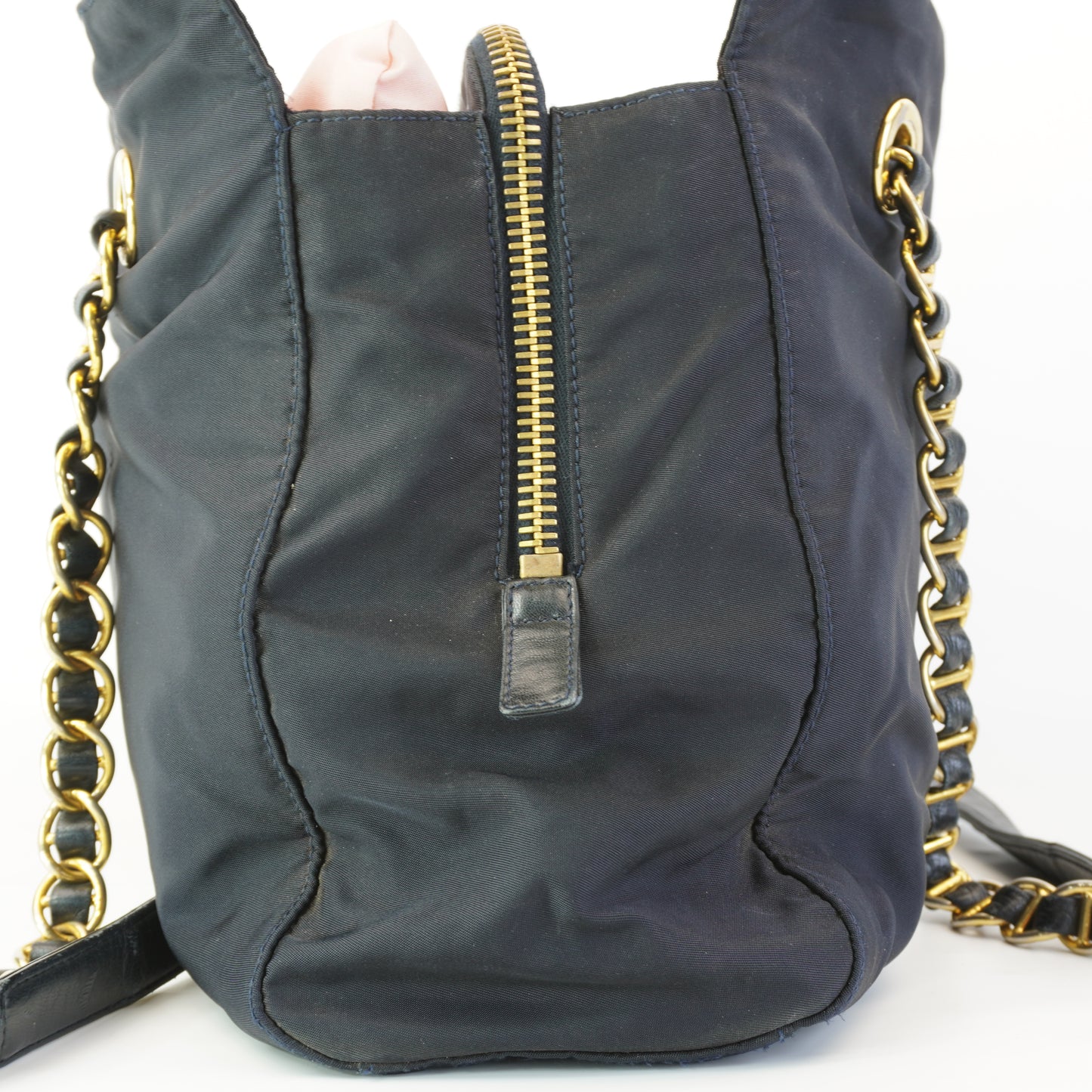 Prada Tessuto Nylon Chain Shoulder Bag