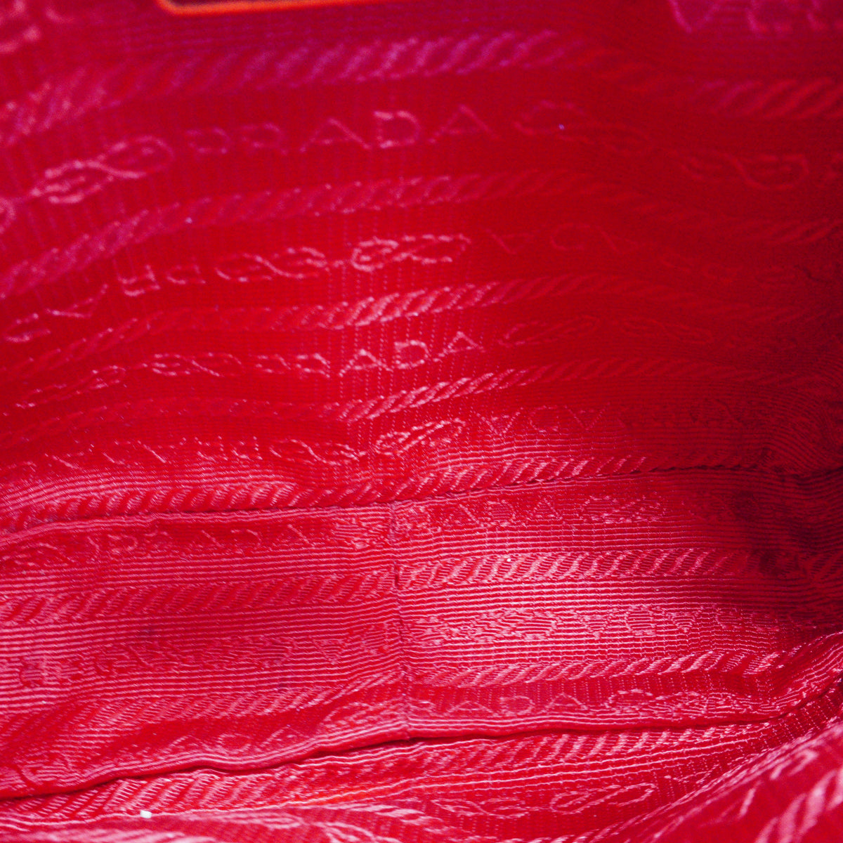 Prada Saffiano Lux Mini Bauleto Red Bag GHW