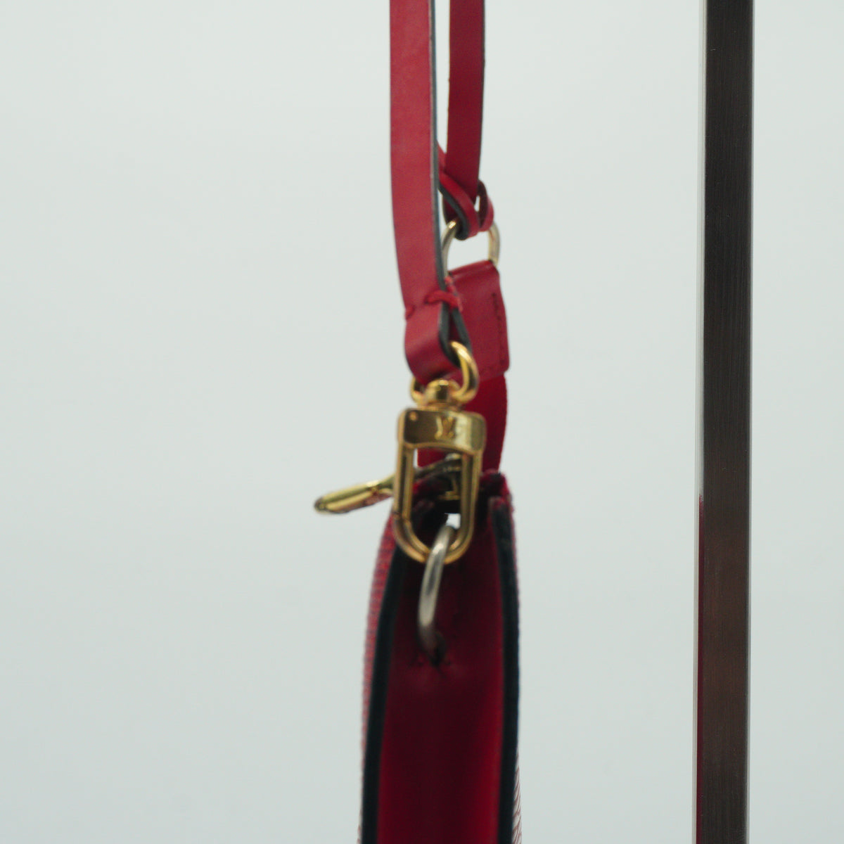 Louis Vuitton Pochette Accesories Red Small GHW