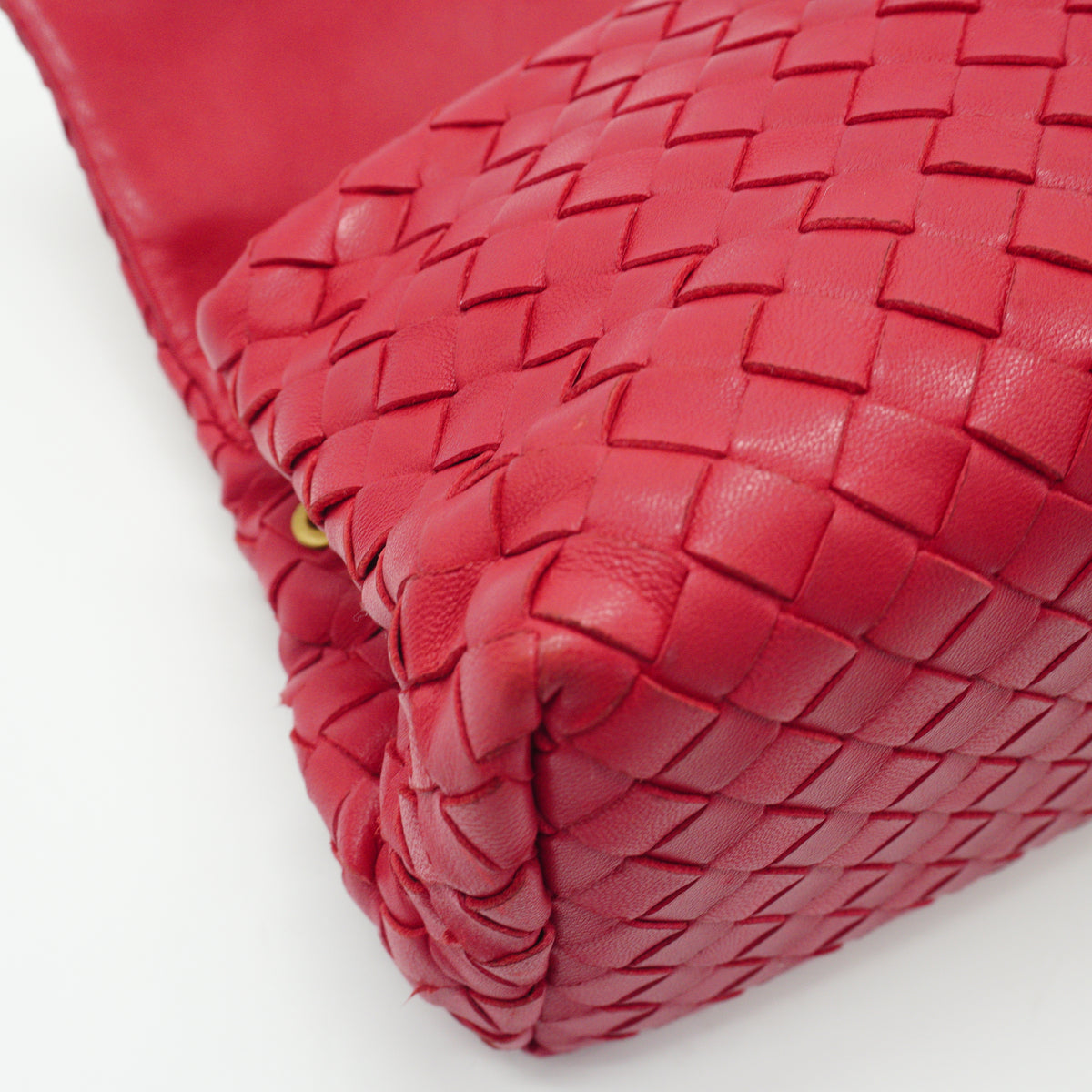 Bottega Veneta	Nappa Intrecciato Flap Clutch Bag Rosa shock GHW