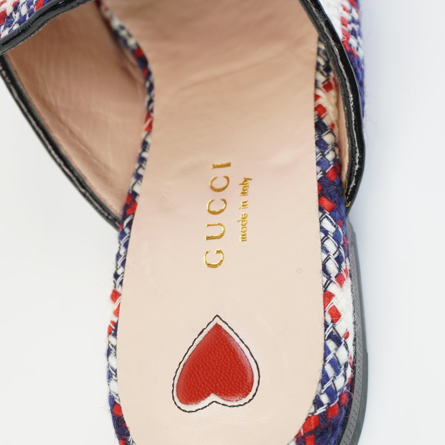 Gucci Price Town Horsebit Mules Size 37 Red/White