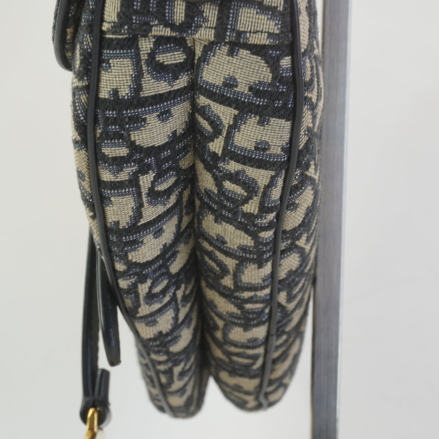 Dior	Saddle Blue Jacquard Medium GHW