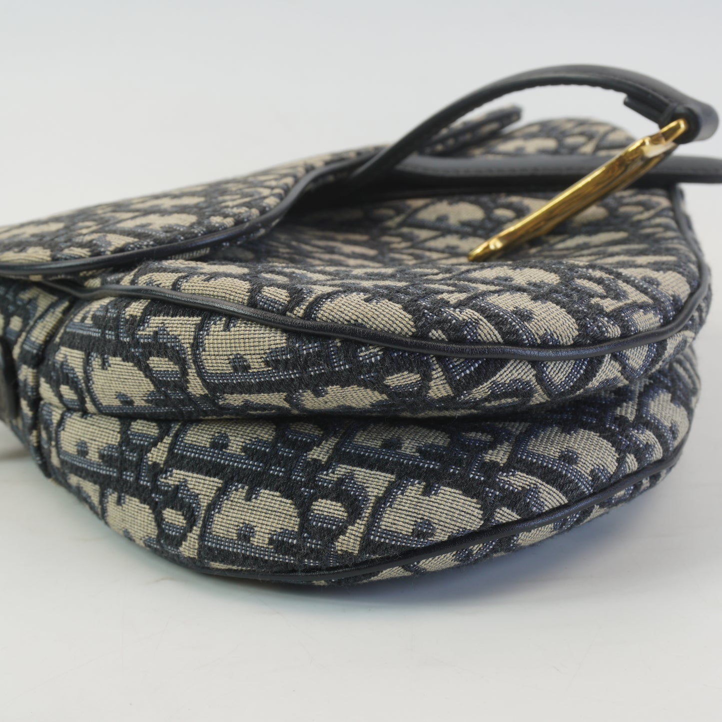 Dior	Saddle Blue Jacquard Medium GHW