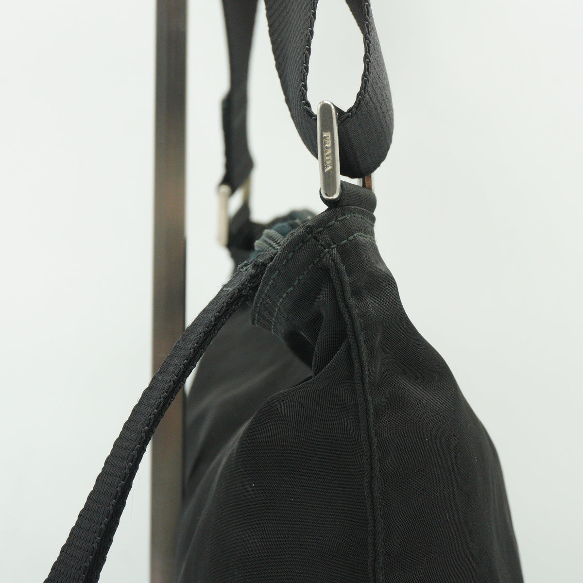 Prada	Nylon Flat Messenger Bag Small MHW