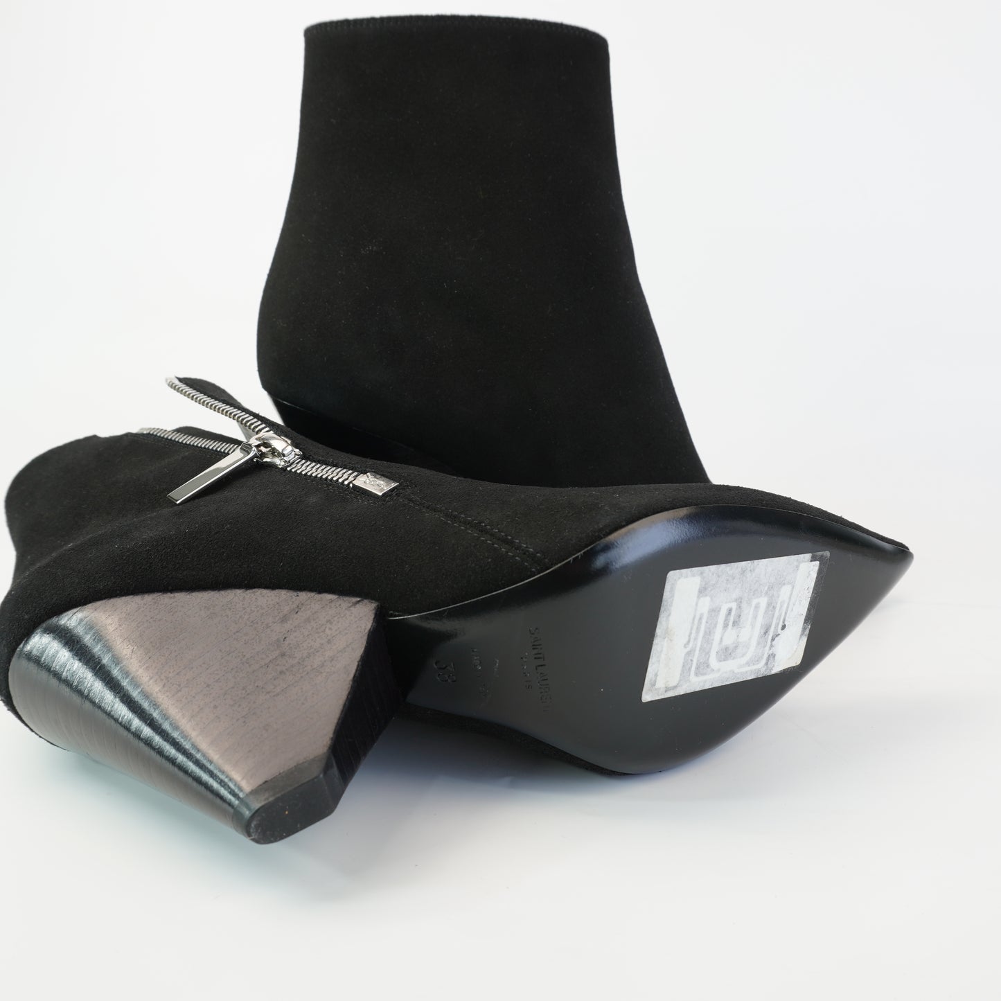YSL	Lexi 90 Ankle Boots Black Size 38