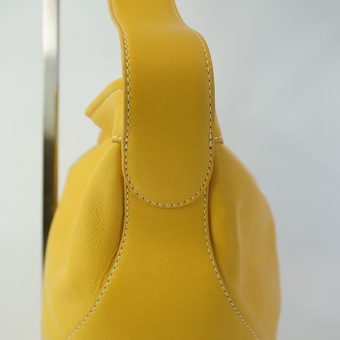 Loewe Anton Hobo Shoulder Bag Yellow Mini GHW