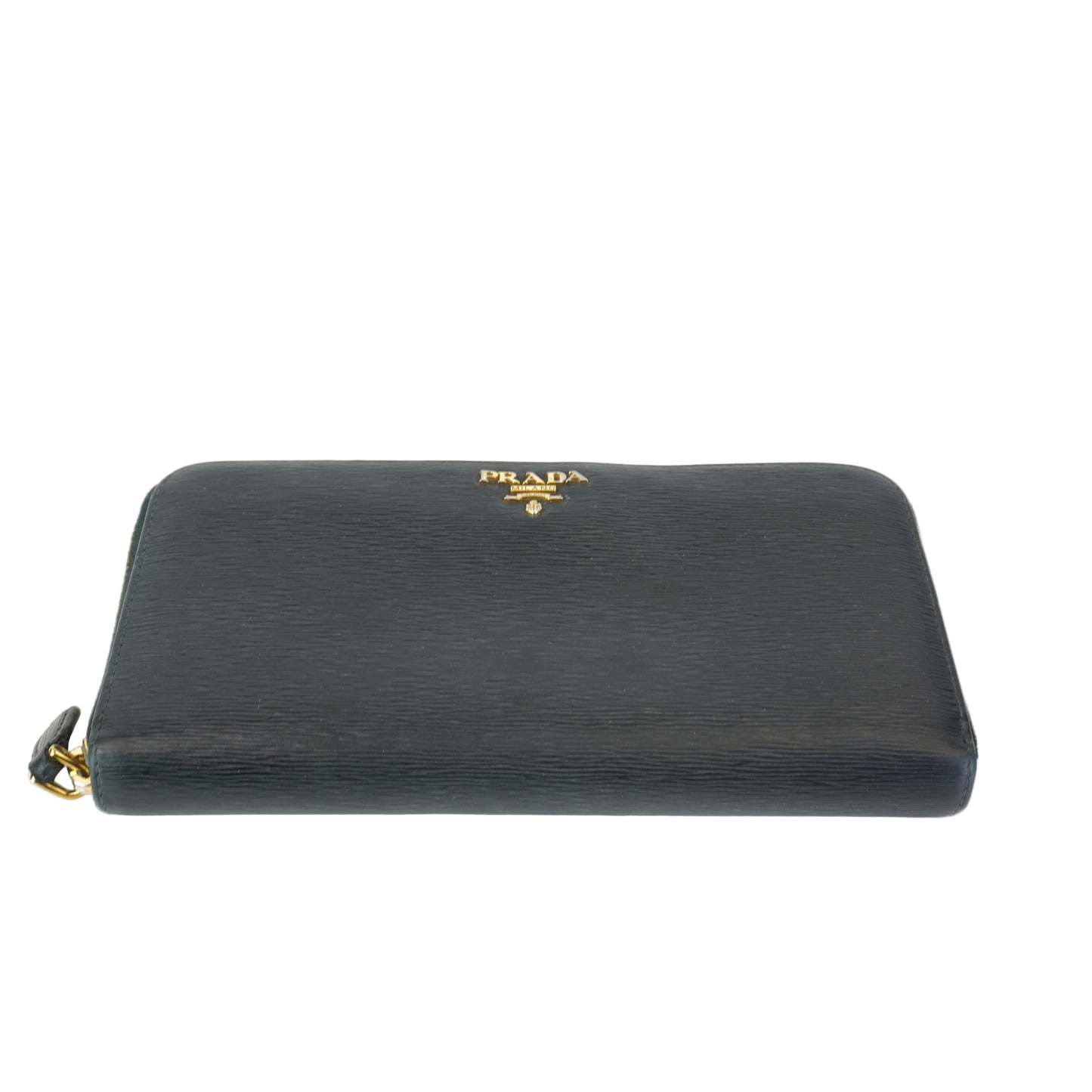 Prada Zip Around Wallet Black