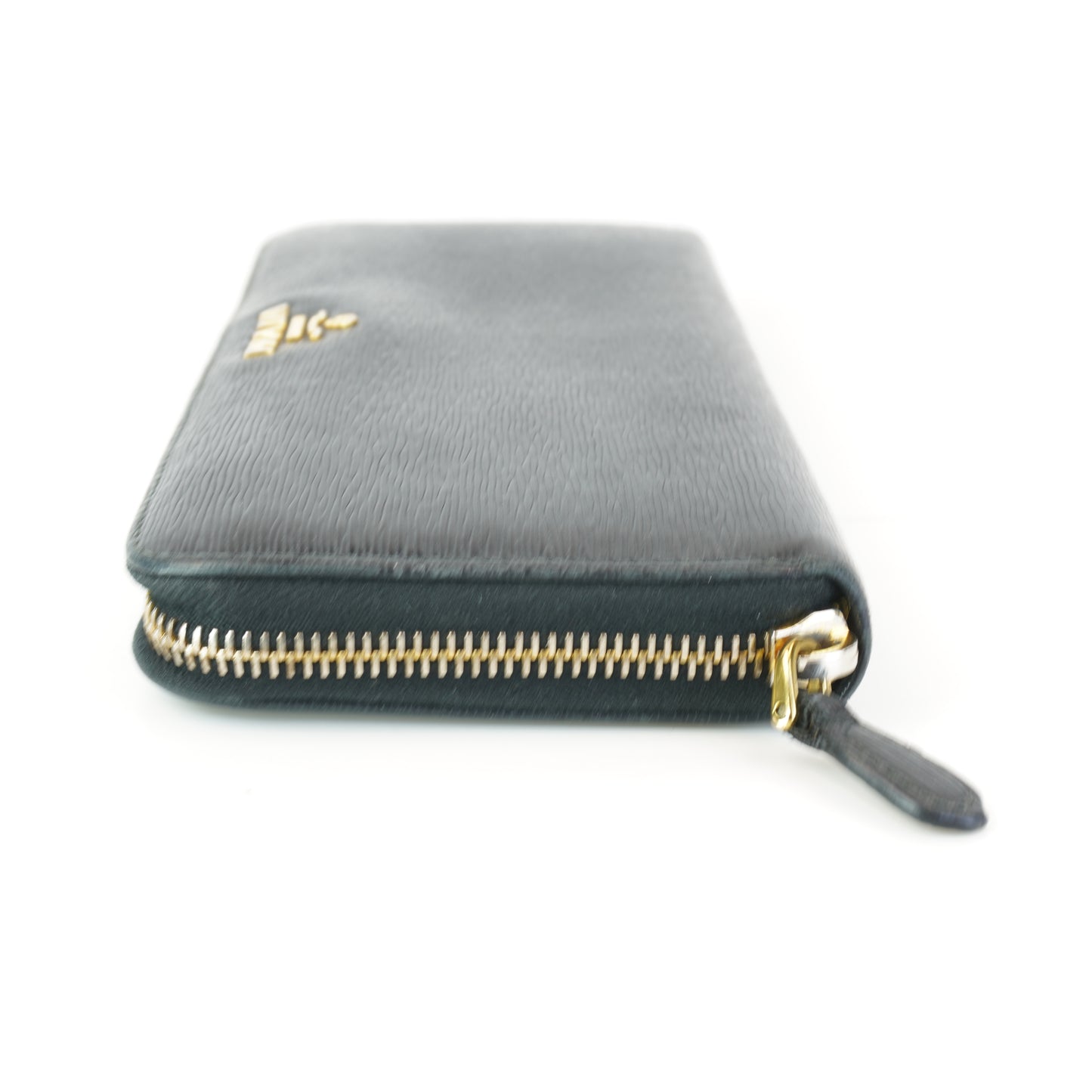 Prada Zip Around Wallet Black