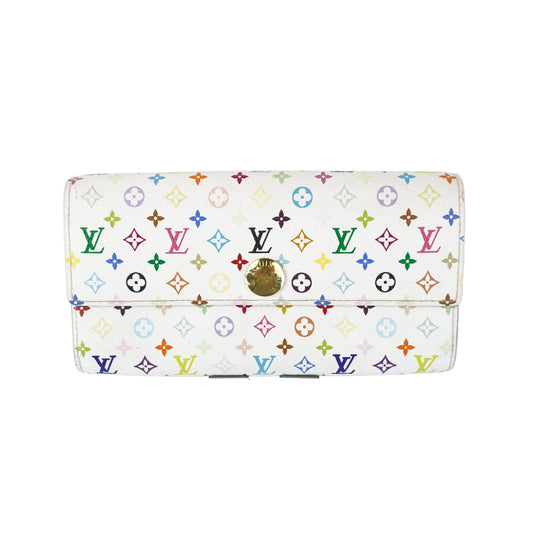 Louis Vuitton	White Mono Multicolore Sarah Wallet