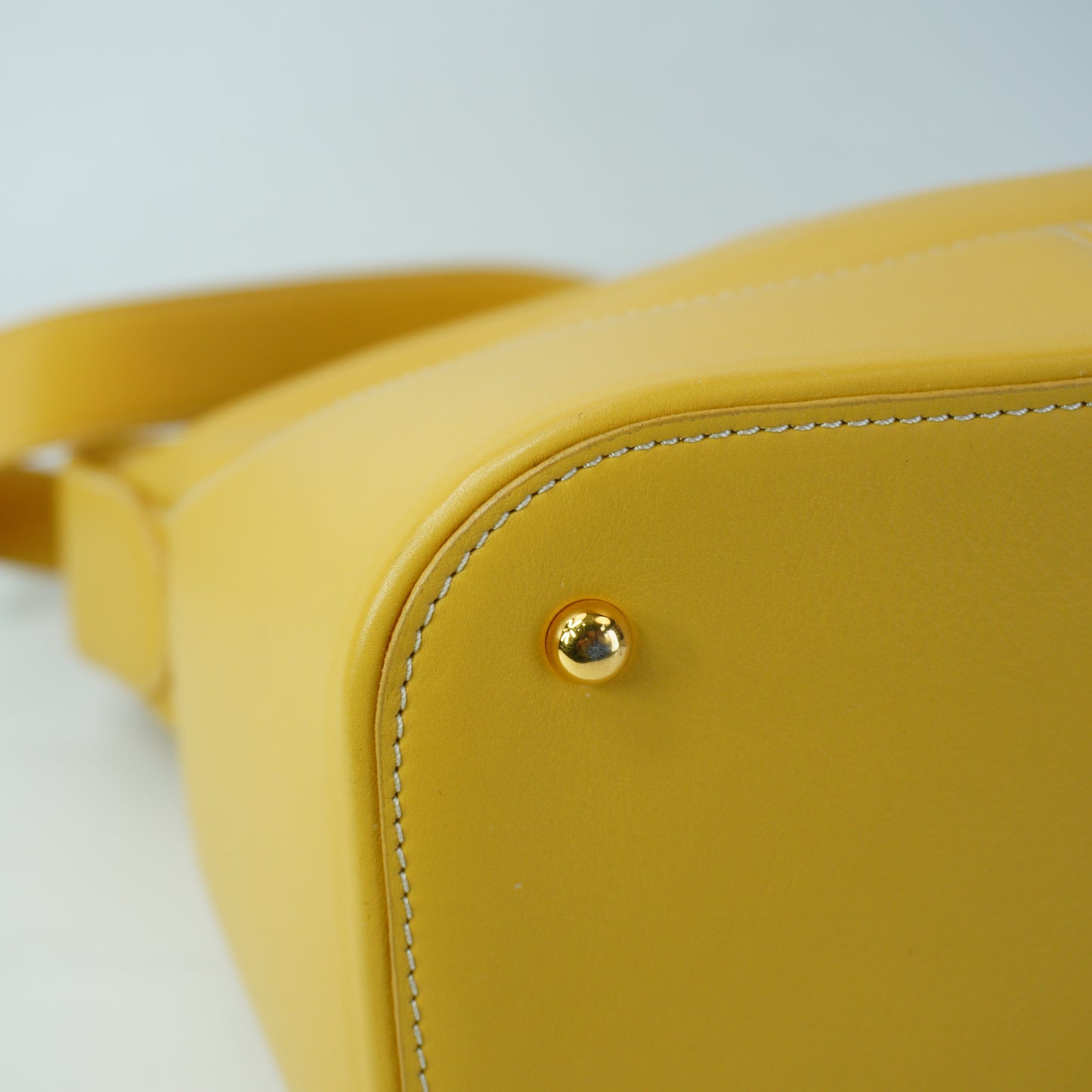 Loewe Anton Hobo Shoulder Bag Yellow Mini GHW
