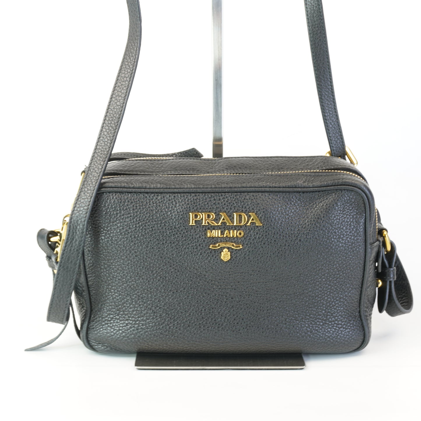 Prada Vintelo Daino Cambag Black