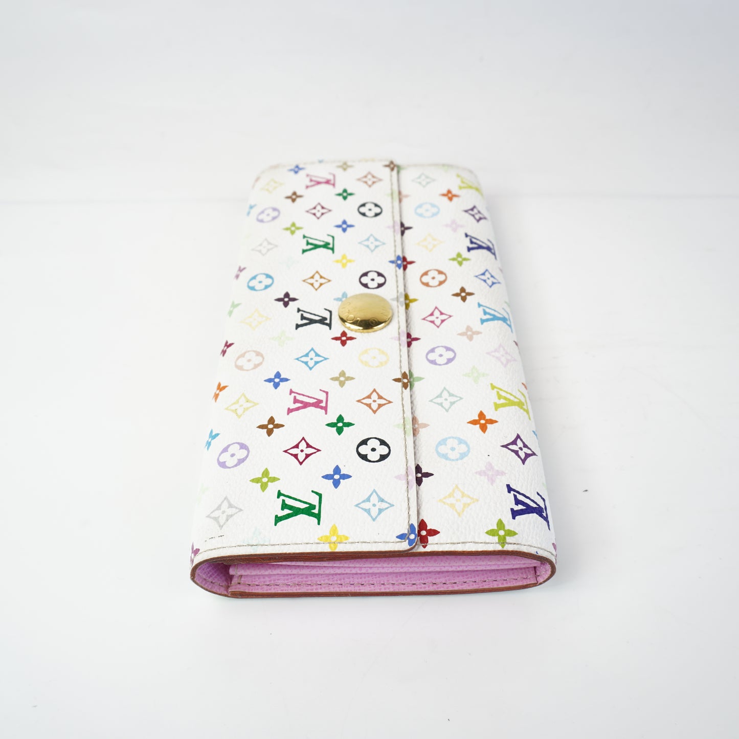 Louis Vuitton	White Mono Multicolore Sarah Wallet