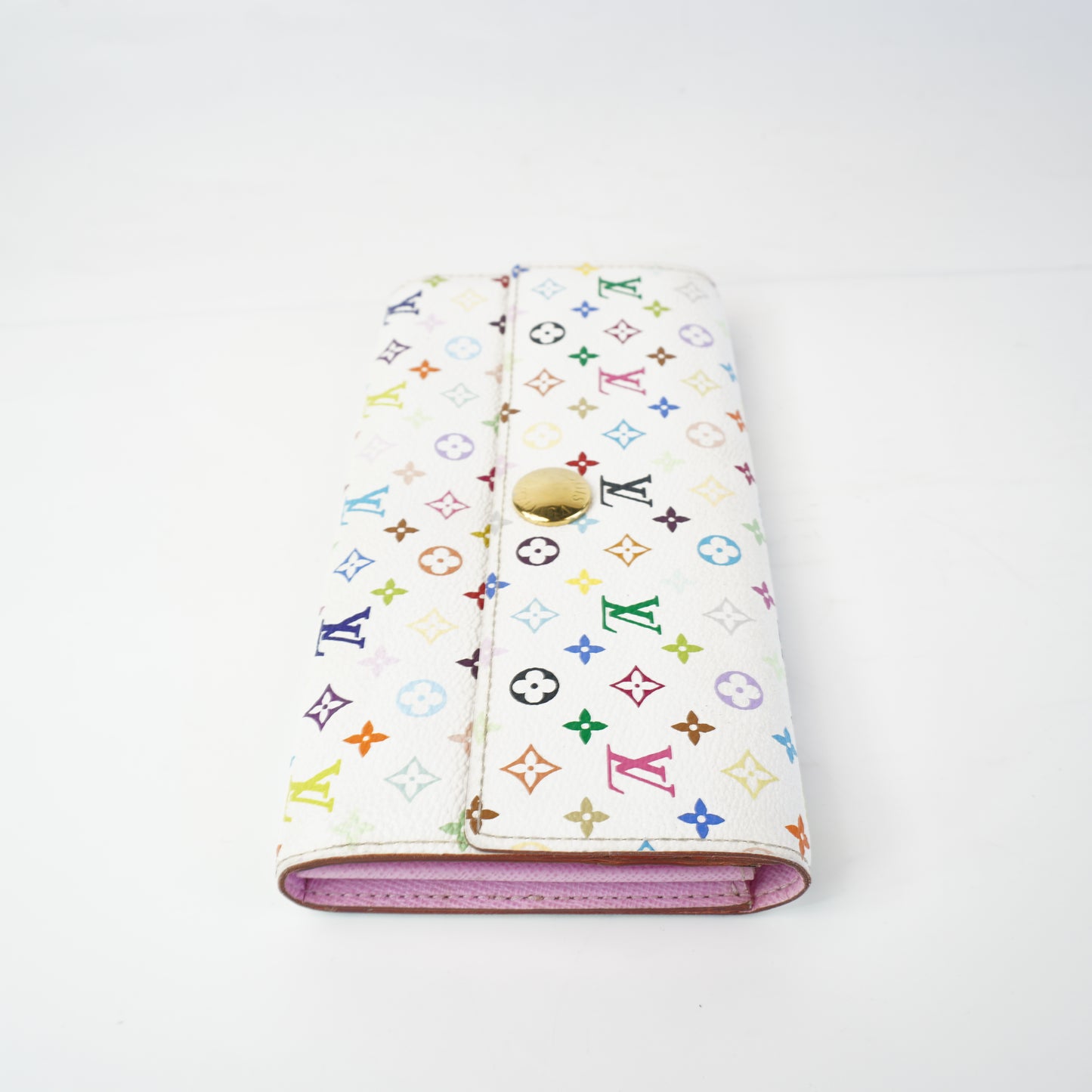 Louis Vuitton	White Mono Multicolore Sarah Wallet