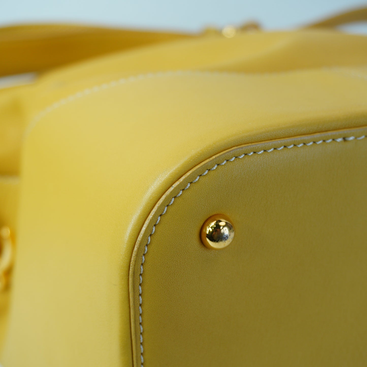 Loewe Anton Hobo Shoulder Bag Yellow Mini GHW