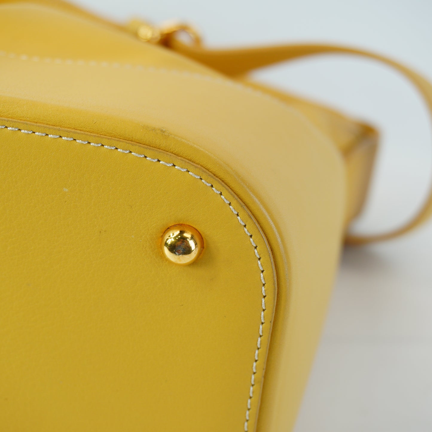 Loewe Anton Hobo Shoulder Bag Yellow Mini GHW