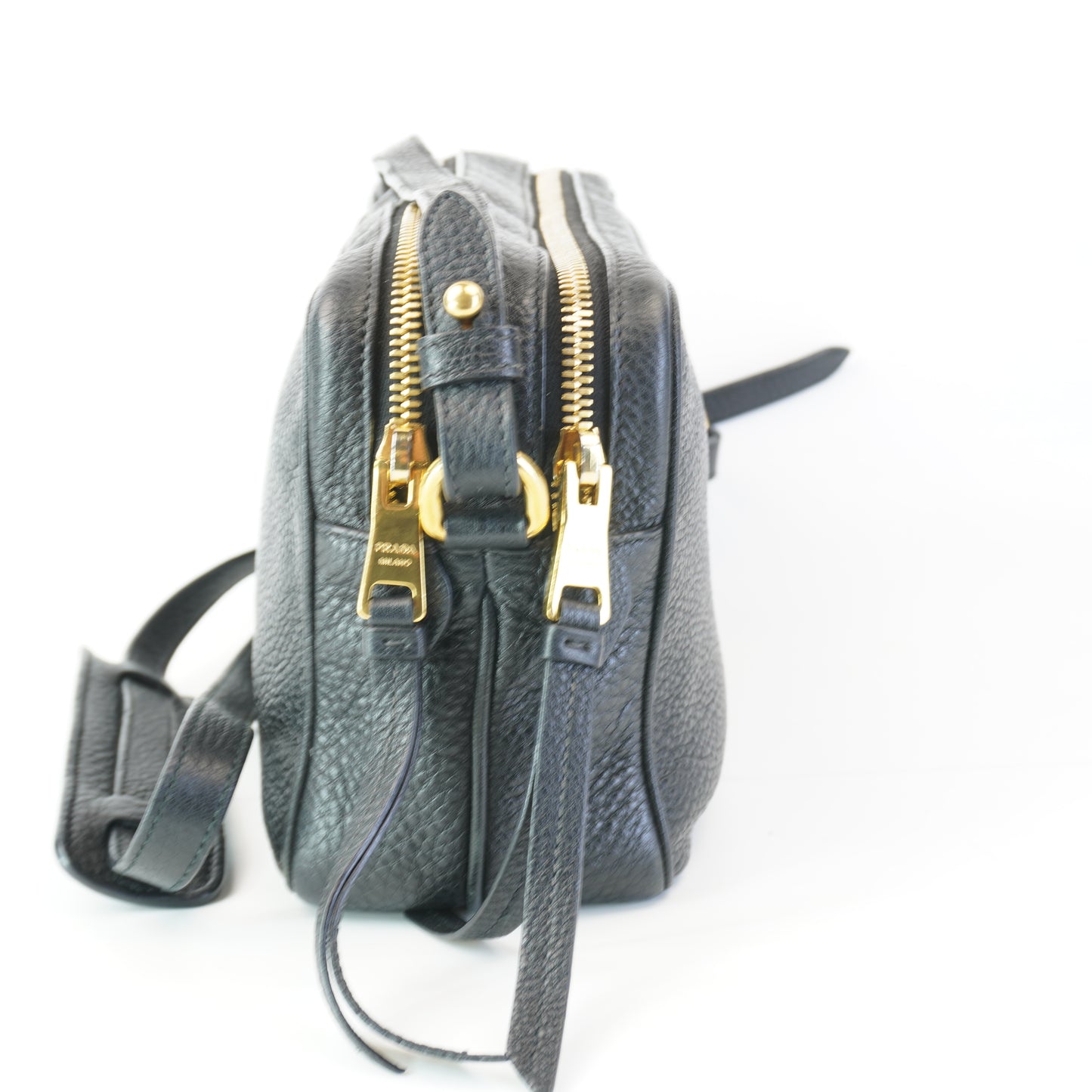 Prada Vintelo Daino Cambag Black