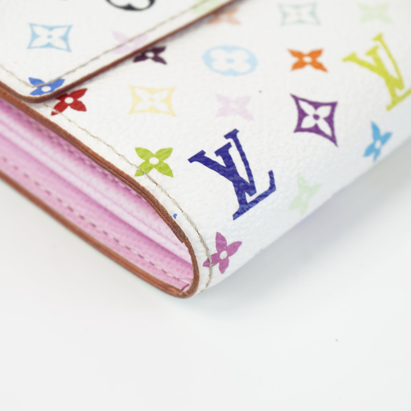 Louis Vuitton	White Mono Multicolore Sarah Wallet