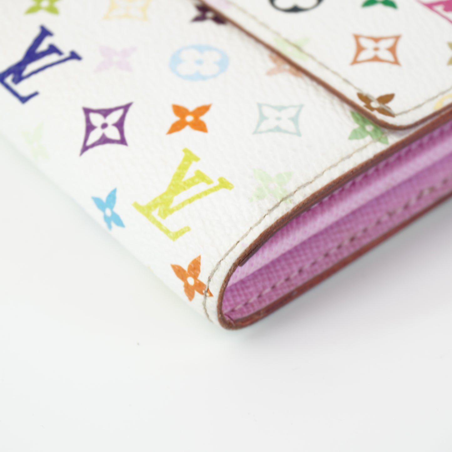 Louis Vuitton	White Mono Multicolore Sarah Wallet