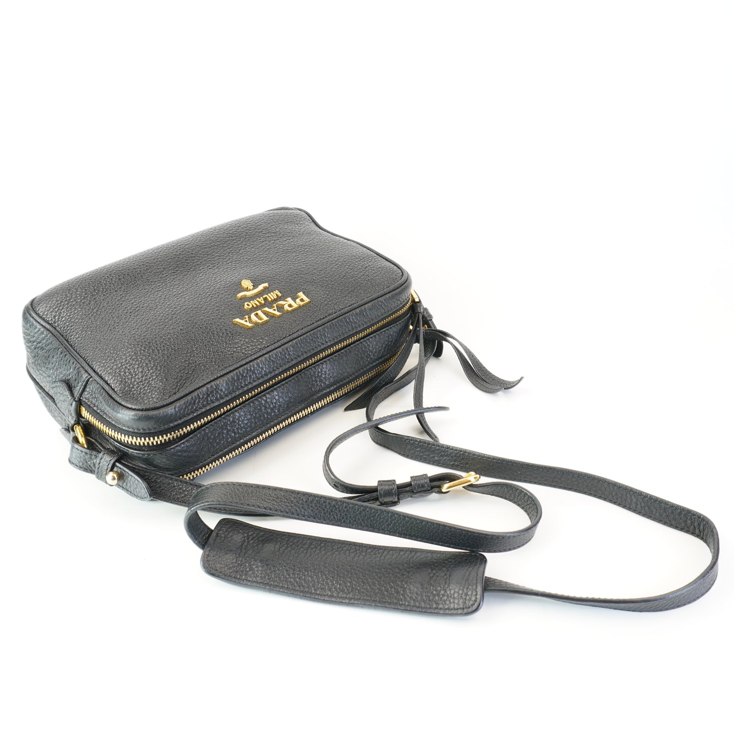 Prada Vintelo Daino Cambag Black