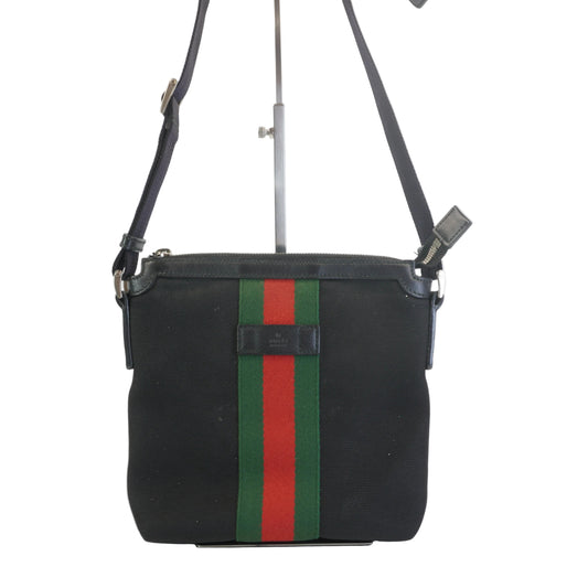 Gucci Techno Canvas Web Messenger Bag SHW
