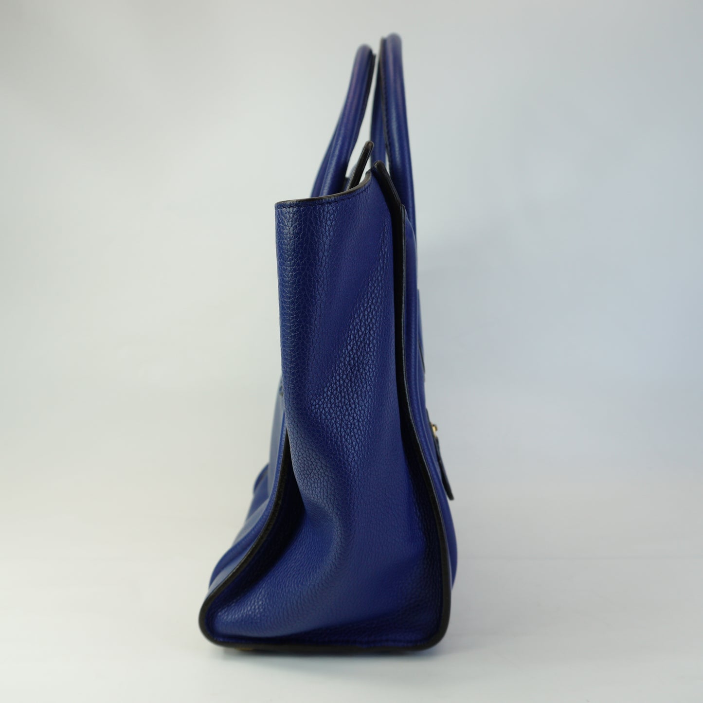 Celine Luggage Tote Blue Medium GHW