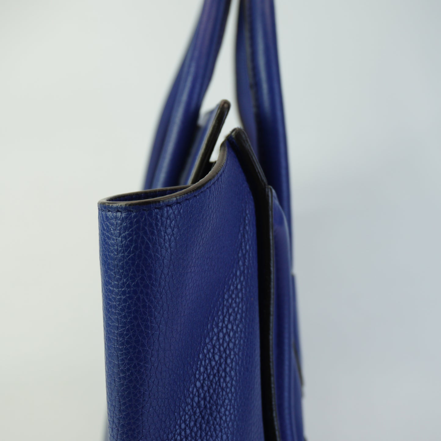 Celine Luggage Tote Blue Medium GHW