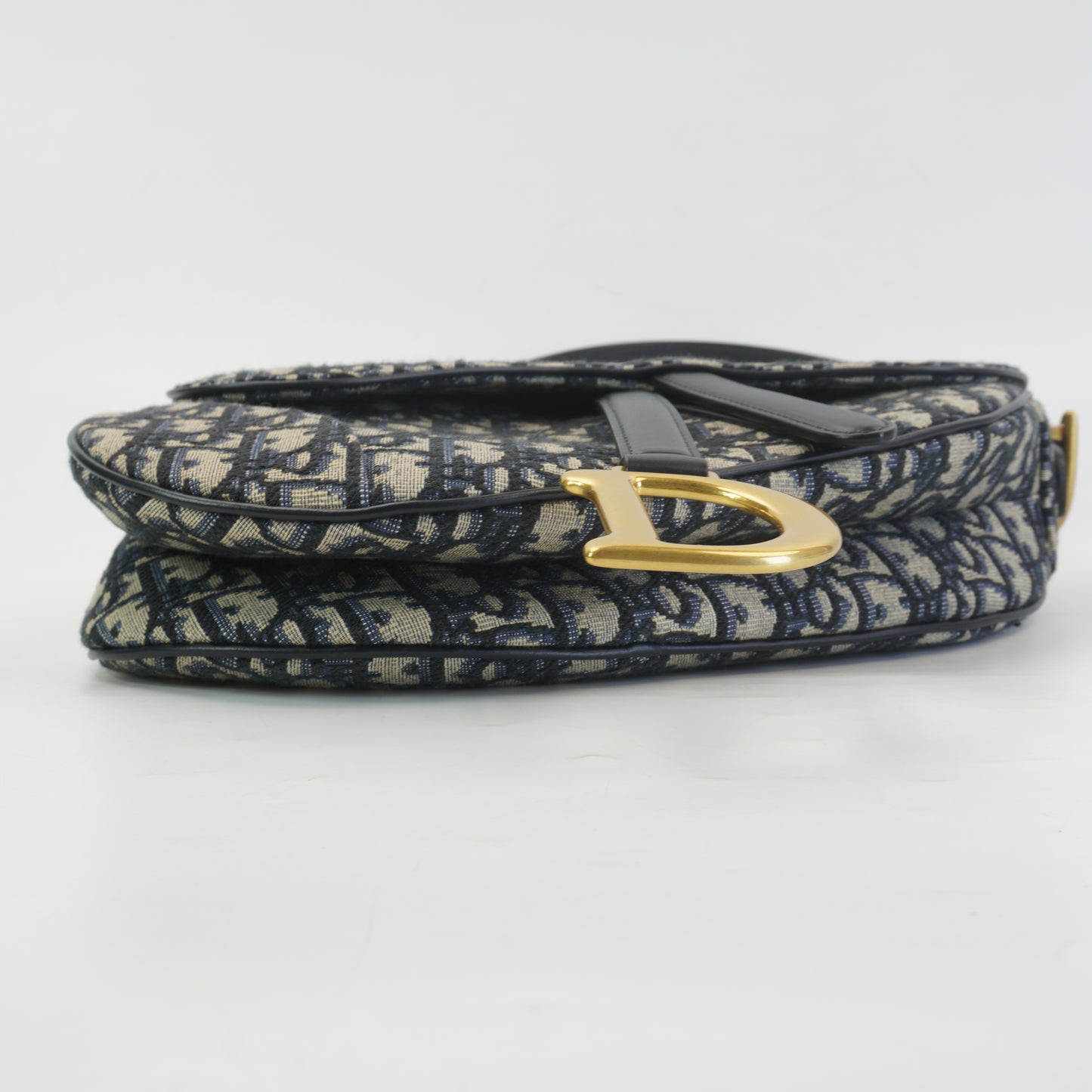 Dior	Saddle Blue Jacquard Medium GHW
