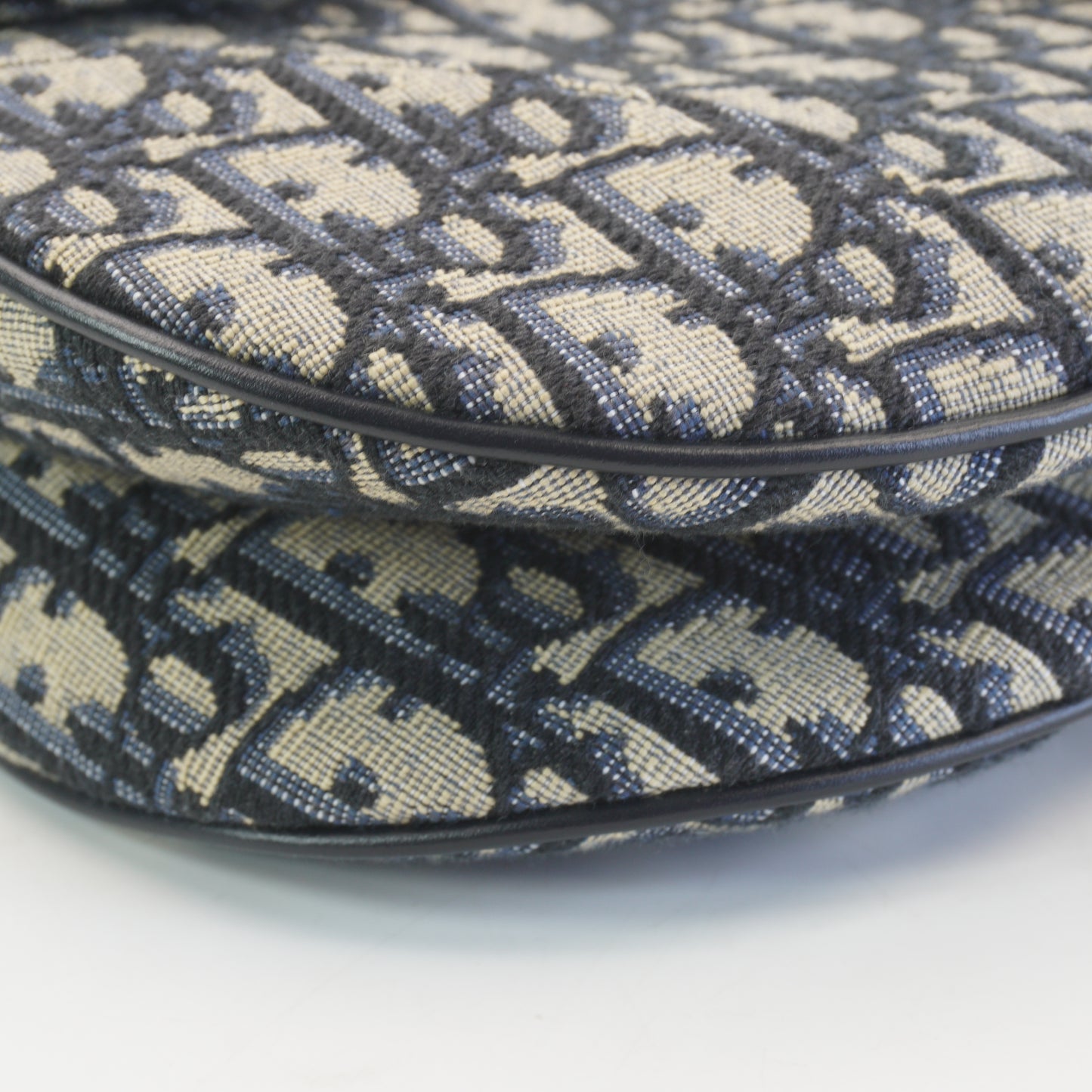 Dior	Saddle Blue Jacquard Medium GHW