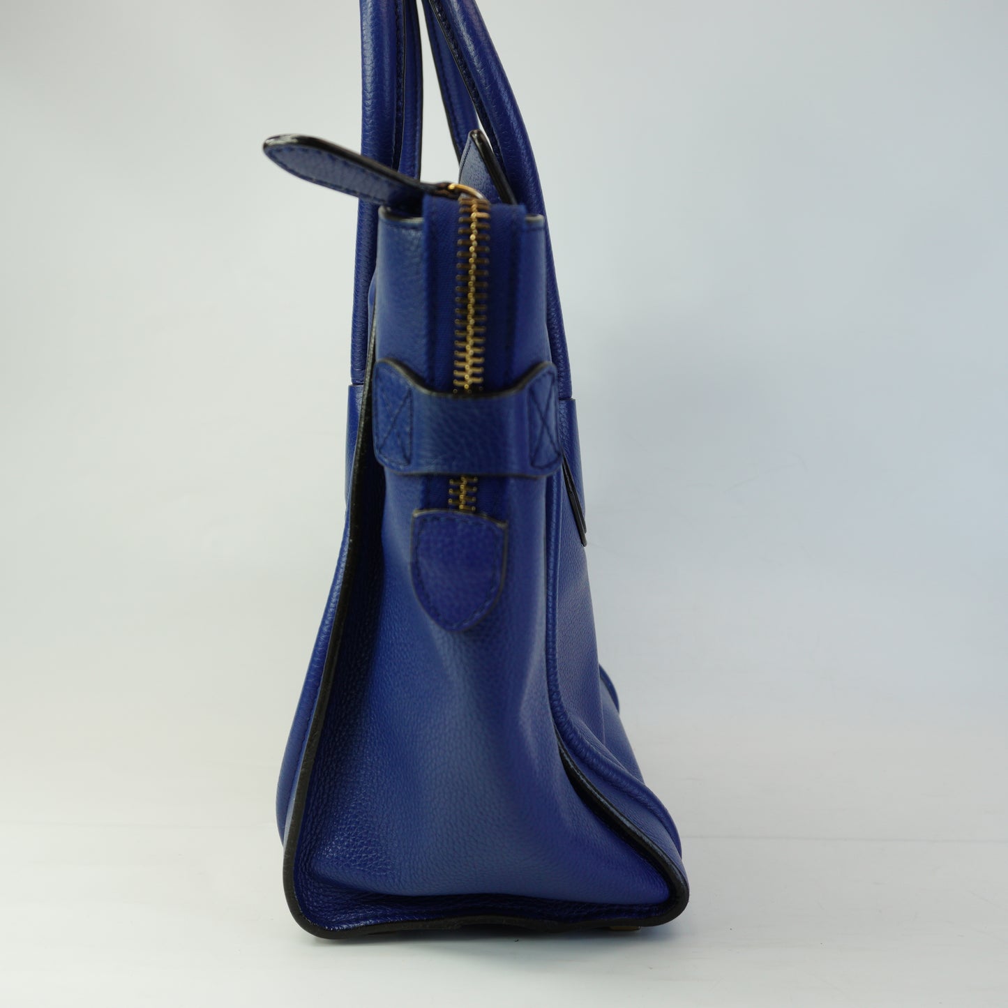 Celine Luggage Tote Blue Medium GHW