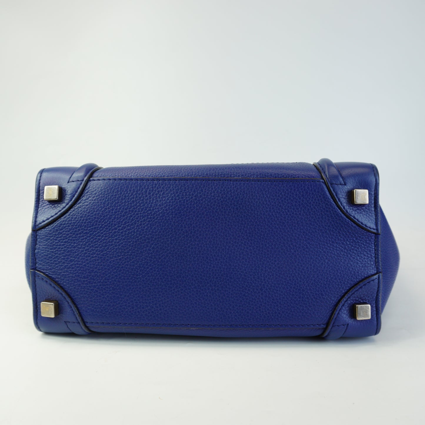 Celine Luggage Tote Blue Medium GHW